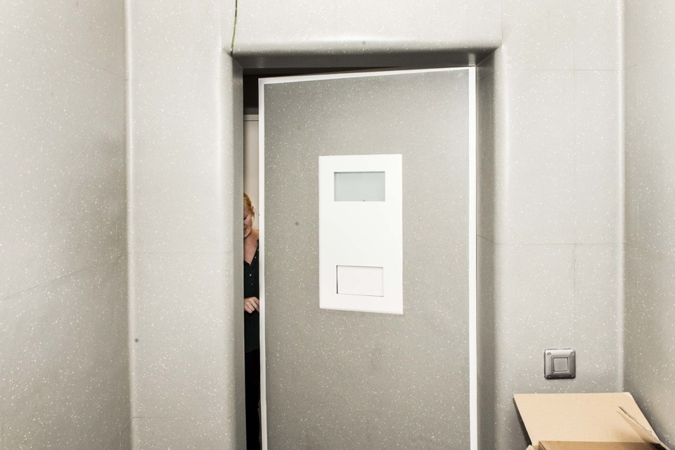 De isoleercel in de gesloten instelling De Zande in Beernem. 