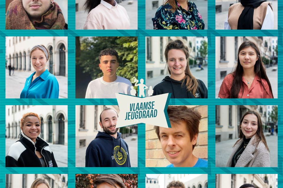Deze jongerenadviseurs en medewerkers uit het jeugdwerk vormen de nieuwe Vlaamse Jeugdraad. 