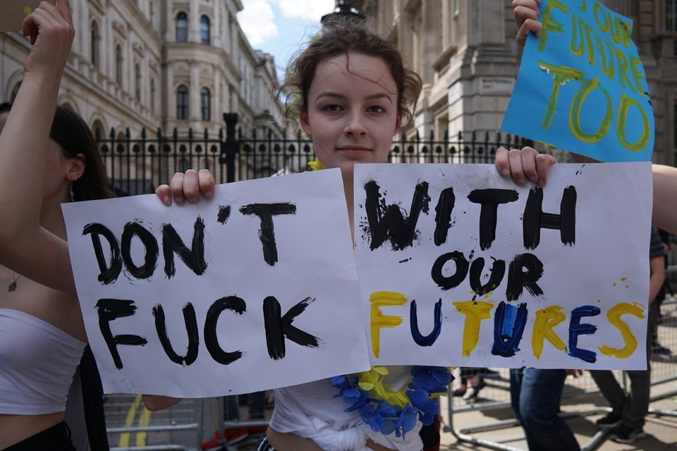 Archiefbeeld: Jonge Britten betogen tegen de Brexit 
