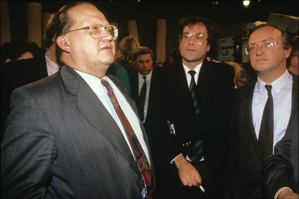 Jean-Luc Dehaene op Zwarte Zondag in 1991.