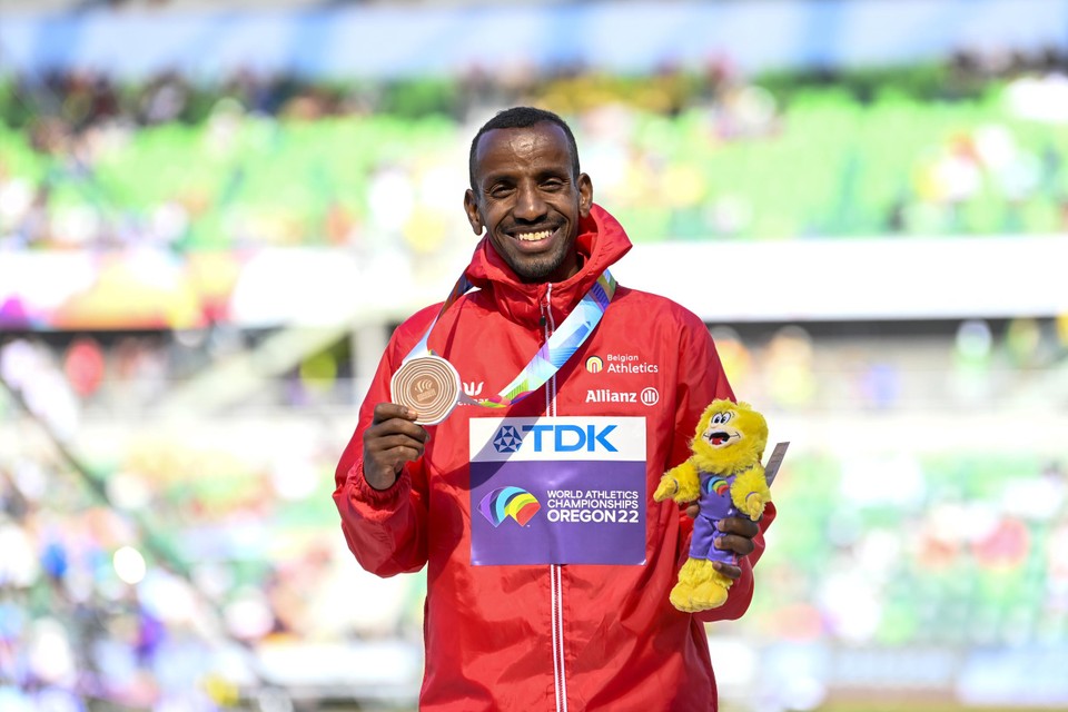Na zijn bronzen medaille op de Spelen in Tokio bevestigde Bashir Abdi zijn topvorm dit jaar. 