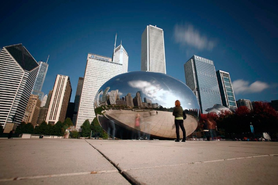 ‘Cloud gate’ in Chicago 