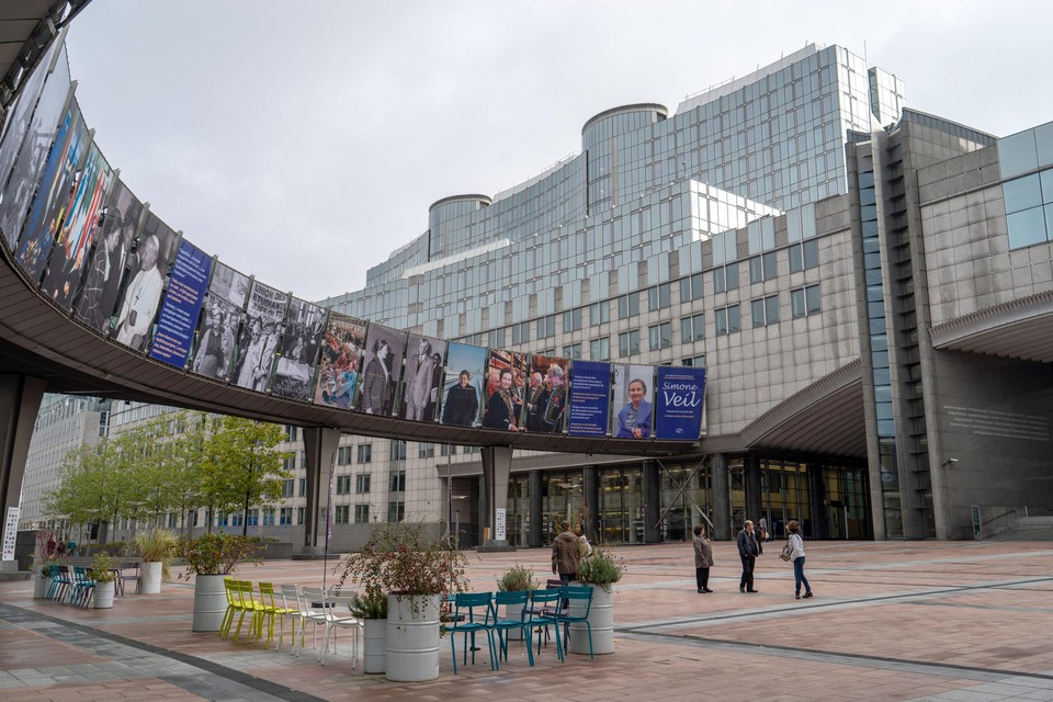 Het Europees Parlement in Brussel 