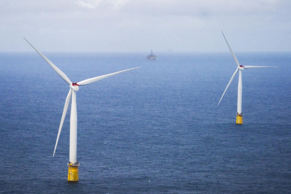 Het drijvende windpark Hywind Tampen ligt voor de Noorse kust.