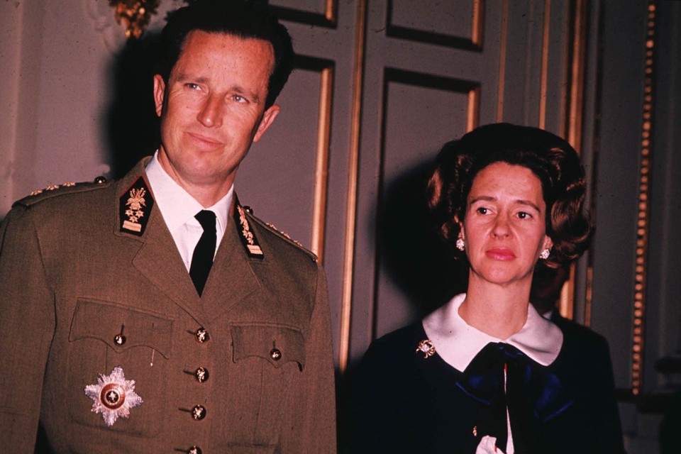 Met koning Boudewijn (1972).