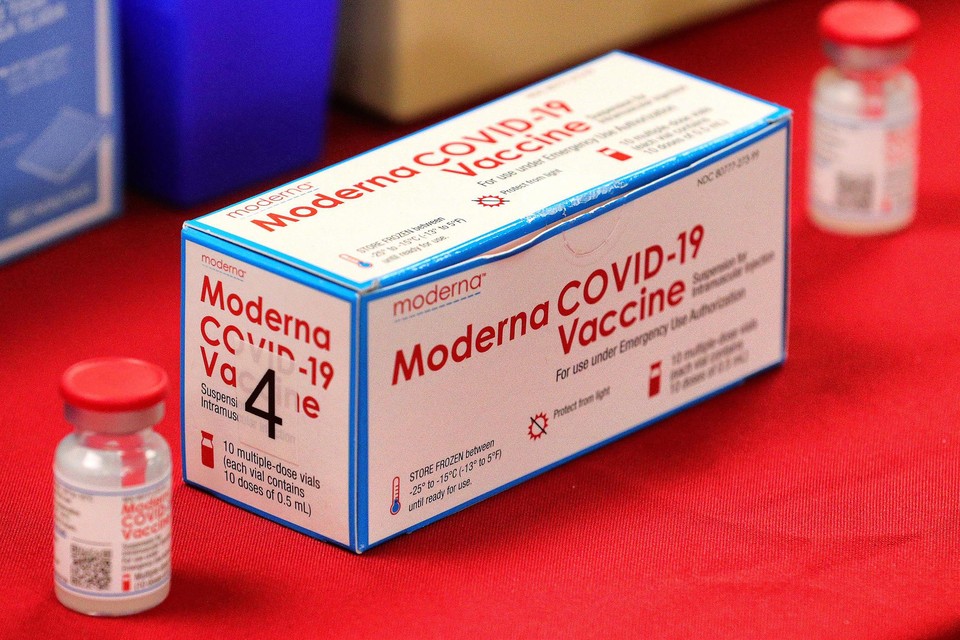Het vaccin van Moderna komt straks misschien terecht in uw bovenarm. 