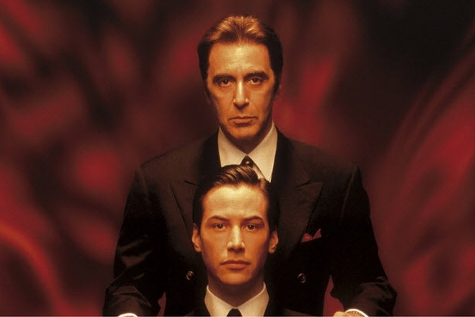 Al Pacino en Keanu Reeves in The Devil’s Advocate. 